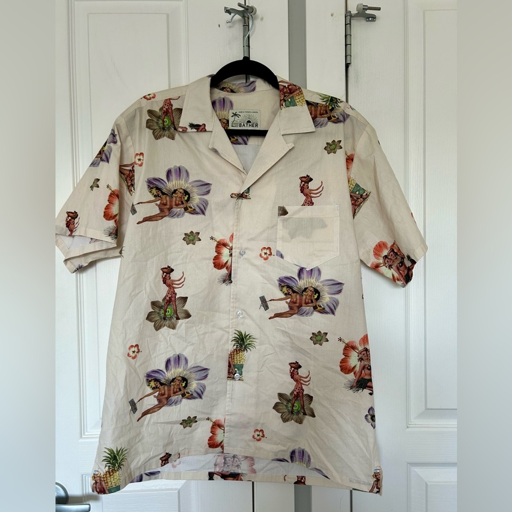 Bather Hawaiian Print Shirt